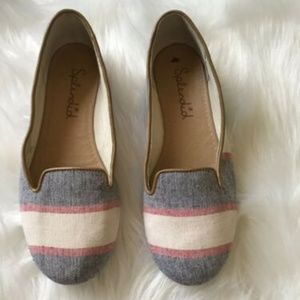 Splendid Canvas Striped Nautical Flats Size 9 EUC